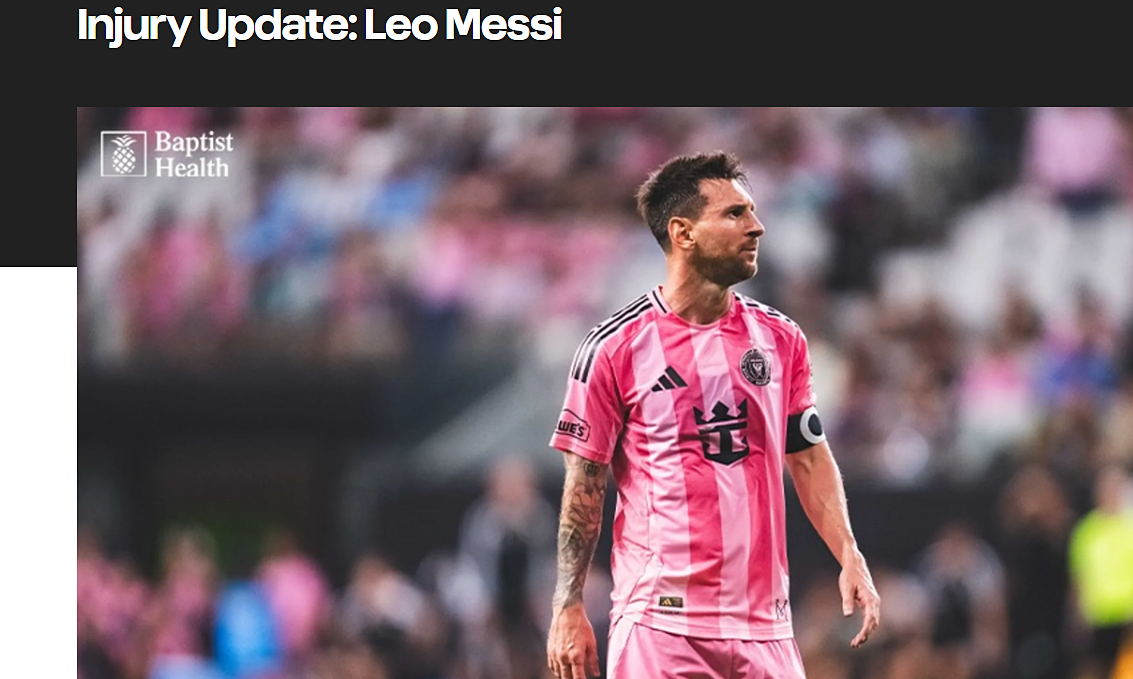 Inter Miami xác nhận Messi chỉ gặp quá tải cơ, nghỉ 10 ngày - hình ảnh - jun88play.vip